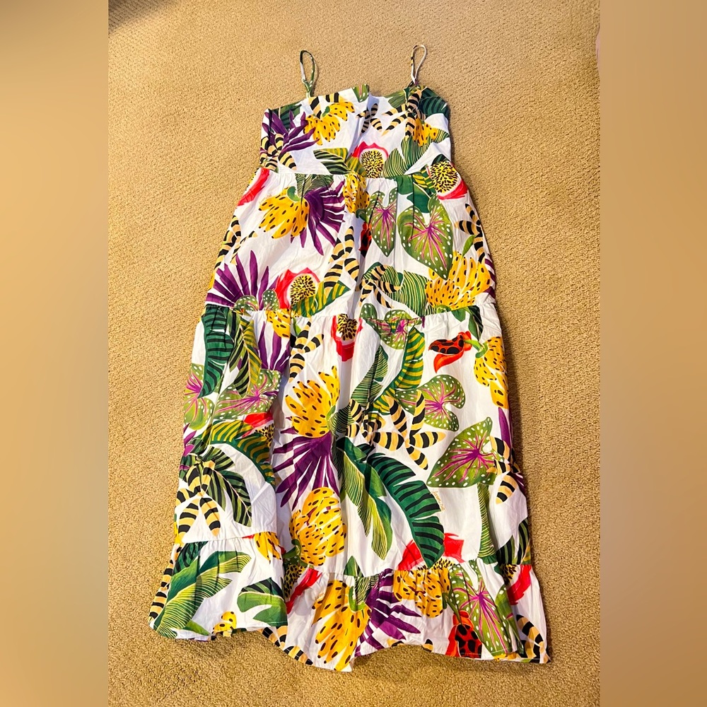 EUC Farm Rio Striped Maxi, size L